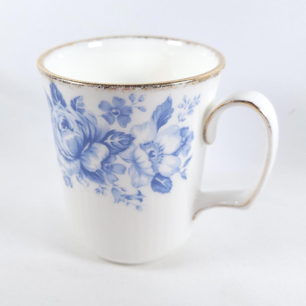 Royal Albert Paradise Blue Coffee Mug Bristol Bone China Made in England